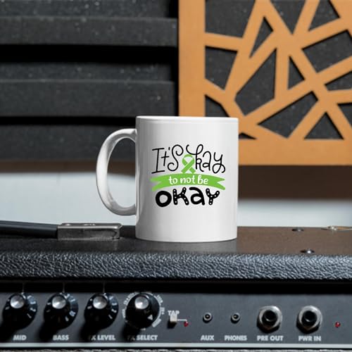 Mental Health Awareness Green Ribbon Show Your Support 11oz White Coffee Mug
| Mental Health Awareness Green Ribbon Sho