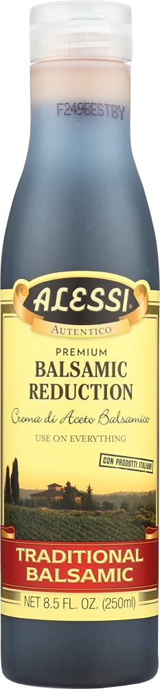 Alessi Balsamic Vinegar 8.5 Ounce Pack of 2 for Cooking and Dressing