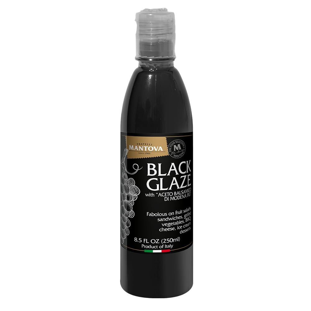 Mantova Balsamic Vinegar Glaze of Modena PGI for Ice Cream, Salad Dressing, and Vinaigrette Lovers
| Mantova Balsamic V