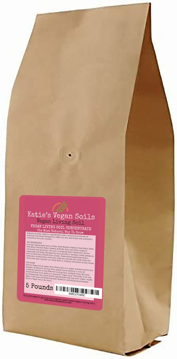 Katie's Vegan Soil 5 Pound for Gardeners in the USA  
Katie's Vegan Soil 5 Pound for Organic Gardening in the USA  
Kati