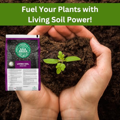 Gaia Green Organics Living Soil 1.5 cu ft | Premium Organic Potting Mix for Seed Starting | Container Gardening Housepla