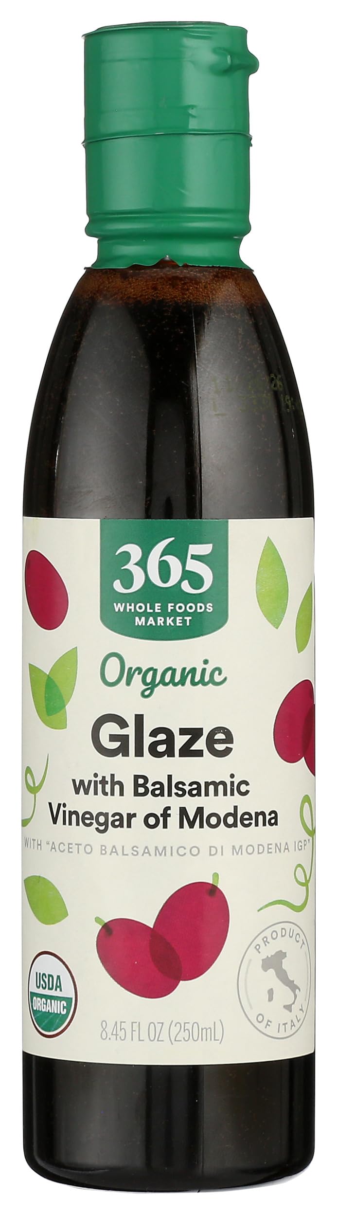 Whole Foods Market Organic Balsamic Glaze Sweet and Tangy Flavor, Kitchen Use, Organic, 8.45 FZ Glass Bottle