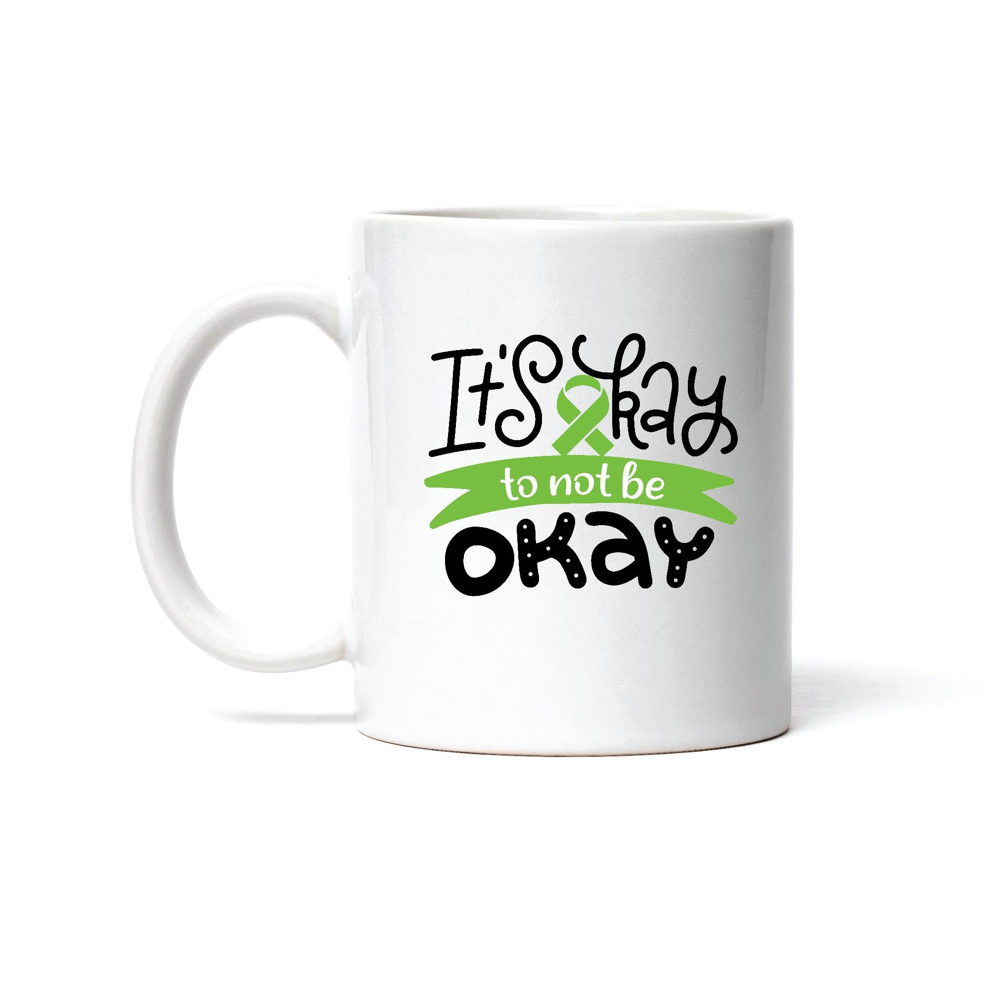 Mental Health Awareness Green Ribbon Show Your Support 11oz White Coffee Mug
| Mental Health Awareness Green Ribbon Sho