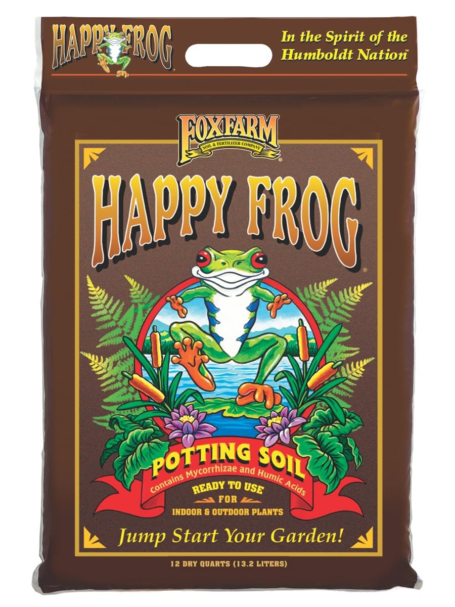 FoxFarm Happy Frog Potting Soil, 12qt for Indoor/Outdoor Plants – pH Adjusted for Optimal Root Health
| FoxFarm Happy F