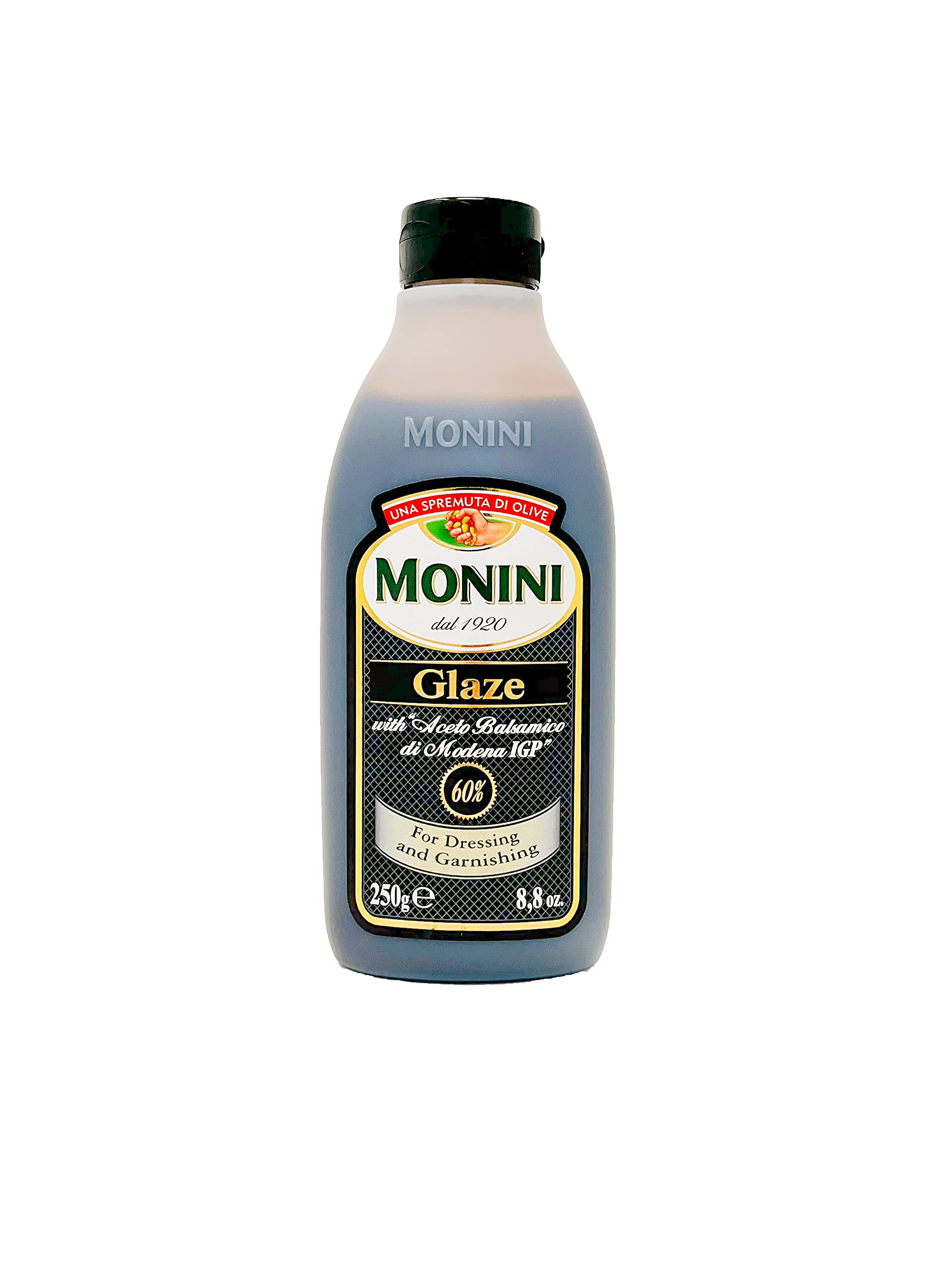 Monini Glaze with IGP Balsamic Vinegar of Modena for Cooking and Dressing 8.8 oz