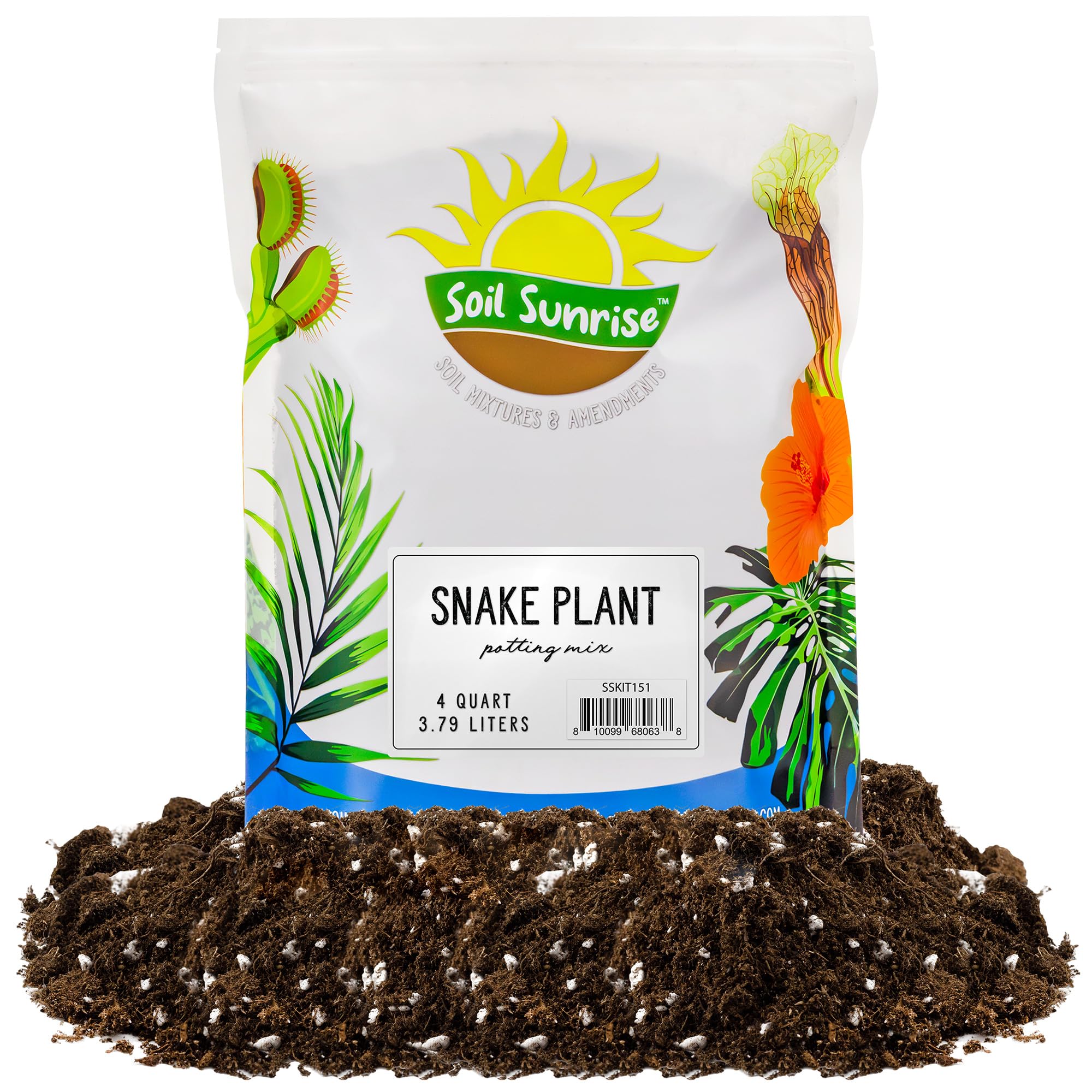 Specialized Snake Plant Potting Soil Mix (4 Quarts) for Green Sansevieria Trifascatia Zeylanica
| Green Sansevieria Tri